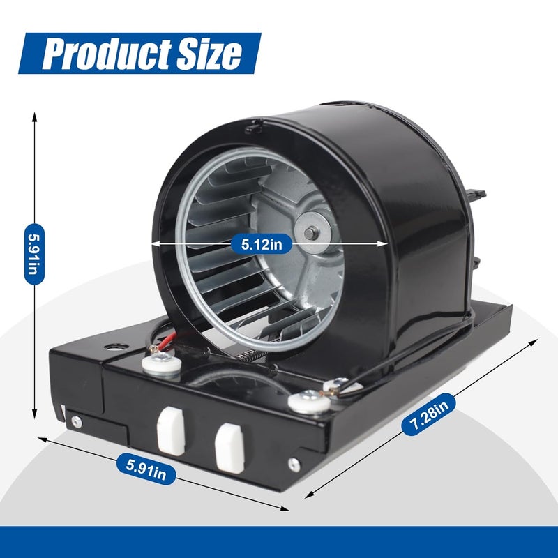 CONGKAILU S97017063 Motor Blower Heater Assembly, Bathroom Exhaust Fan for Broan Nutone 655, 655F, 655-A, 655-B, 655-C, 656 Replaces 1194813, 97005005, S97005005, B00EBIHE1K, JESP-61K25, 99080591 - Image 5